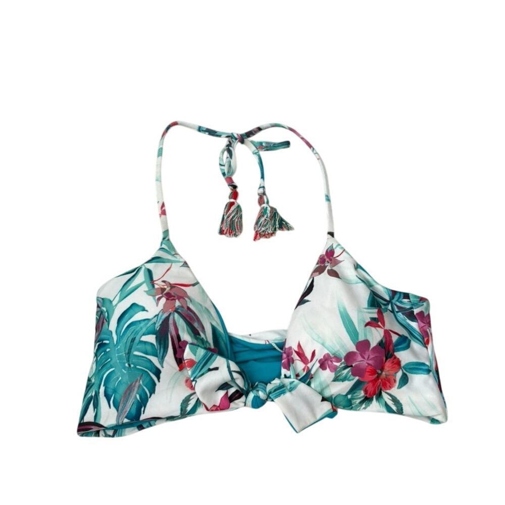 NWOT Womens Becca Floral Bikini Top Size Medium